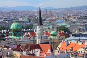 Vienna Old Town in Austria.