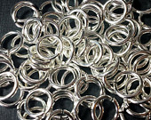 18ga 6mm ID (8mm OD) 925 Sterling Silver Jump Rings Bulk