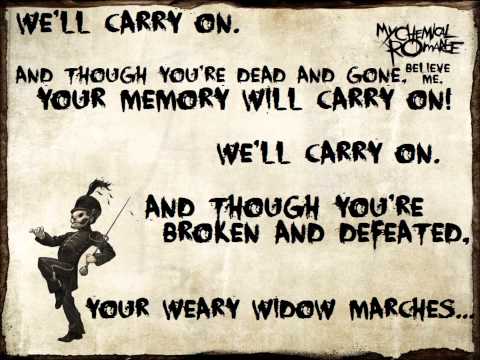 Welcome To The Black Parade - My Chemical Romance Lyrics