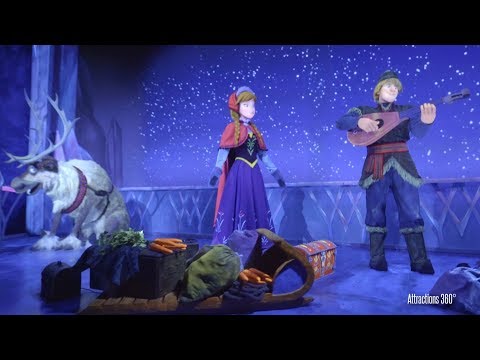 [4K] Frozen Ride - Walt Disney World in Epcot 2017