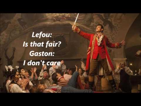 Gaston Lyrics - Beauty and the Beast 2017