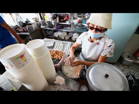 Taiwanese Breakfast Street Food Tour | EXTREMELY Unusual Almond Egg Tea - STREET FOOD IN TAIWAN