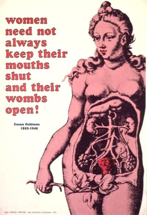 emma goldman womb quote