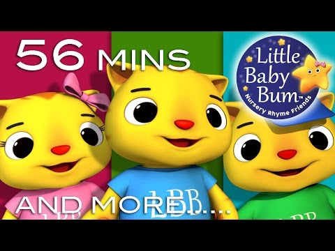 Three Little Kittens | Plus Lots More Nursery Rhymes | 56 Minutes Compilation from LittleBabyBum!