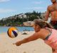 Coogee Beach goers enjoy the hot weather on Sunday 30th July, Sydney Australia. .