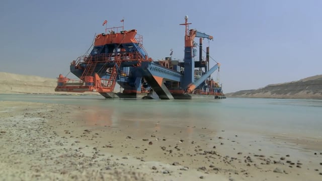 Dredging the new parallel Suez Canal - Icon of the Future