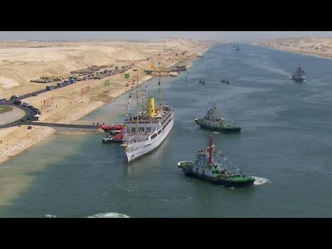 Egypt opens historic expansion of Suez Canal