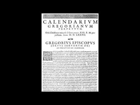 4th October 1582: Gregorian calendar introduced by Pope Gregory XIII