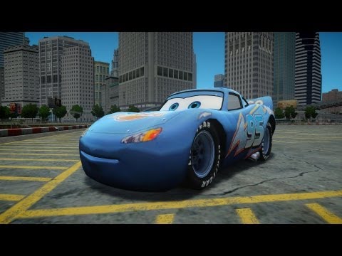 Grand Theft Auto IV Rayo Lightning  McQueen Dinoco Crash Testing