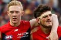 Head issues: Angus Brayshaw (right)