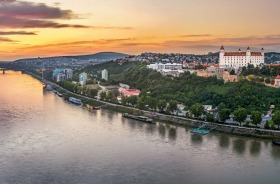 Slovakia's capital of Bratislava is one of the stunning destinations visited by guests aboard Crystal Mozart during an ...