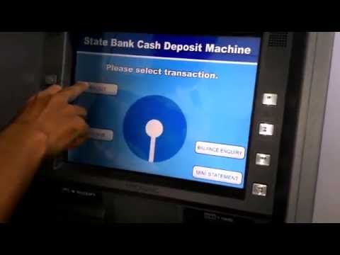 How To Deposit Cash easily in SBI Cash Deposit Machine