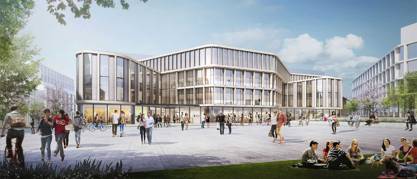 artist's impression of new Research Hub: Impression courtesy HOK Architects