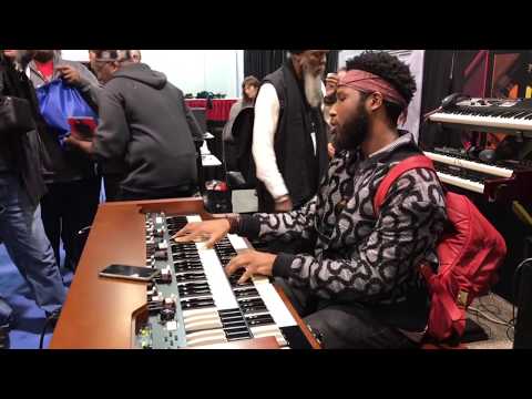 Cory Henry plays the Hammond XK5