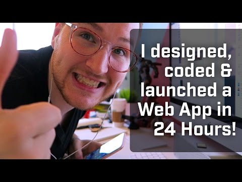 I Designed, Coded & Launched A Web App in 24 Hours [Vlog 001]