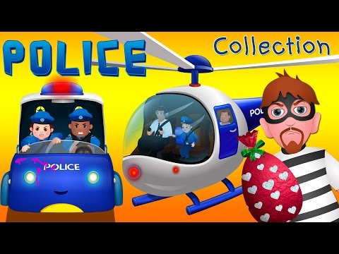 ChuChu TV Police Thief Chase - Police Car, Helicopter, Bike | Save Surprise Eggs Kids Toys & Gifts