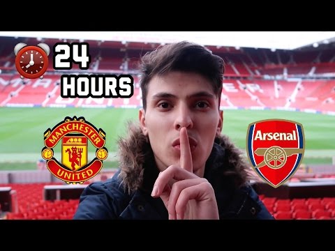 SLEEPING OVERNIGHT In Manchester United Football Stadium!