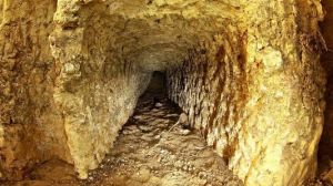 Secret war tunnels discovered under the town of Thanet, Kent, UK.  FRANK LEPPARD/ THANET HIDDEN HISTORY