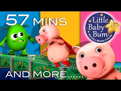 London Bridge Is Falling Down | Plus Lots More Nursery Rhyme | 57 Minutes from LittleBabyBum!