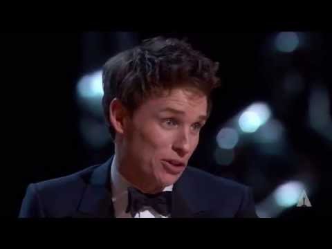 Eddie Redmayne winning Best Actor