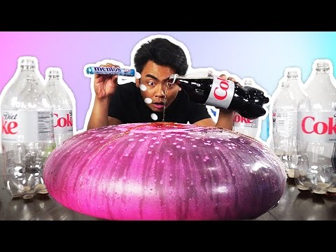 WUBBLE BUBBLE DIET COKE MENTOS EXPERIMENT!