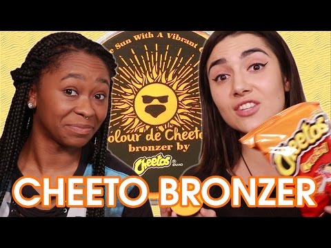 Cheeto Bronzer vs Actual Cheetos • Saf & Freddie