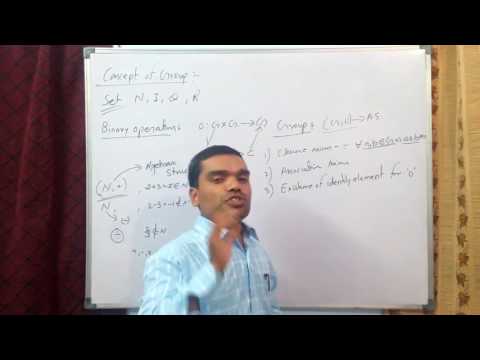 Group theory -  Binary operation, Algebraic structure & Abelian Group in hindi