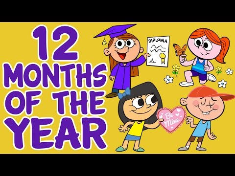 Months of the Year Song - 12 Months of the Year - Kids Songs by The Learning Station