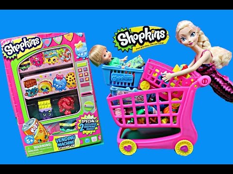 SHOPKINS VENDING MACHINE Frozen Kids Buy Shopkins Alex & Felicia Shopping