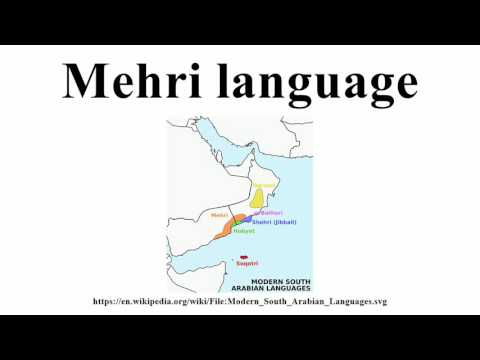 Mehri language