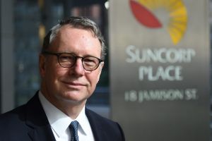 Suncorp chief executive Michael Cameron delivered the group's 3.6 per cent lift in profits on Thursday.