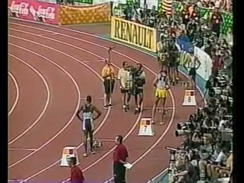 Michael Johnson -  World Record 400m - 43.18 - High Quality