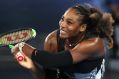 Serena Williams during the women's singles final at the 2017 Australian Open tennis championships in Melbourne. 