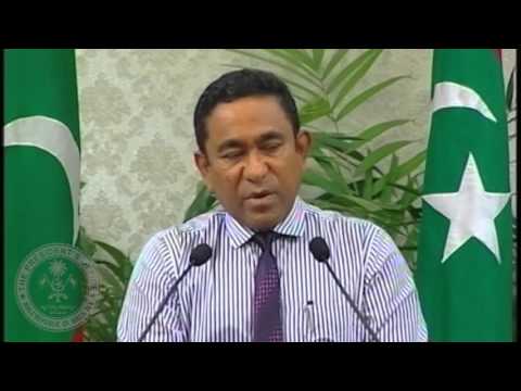 Address to the Nation by President Abdulla Yameen Abdul Gayoom