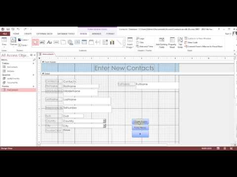 Microsoft Access 2013/2016 pt 3 (Query, Forms, Reports)