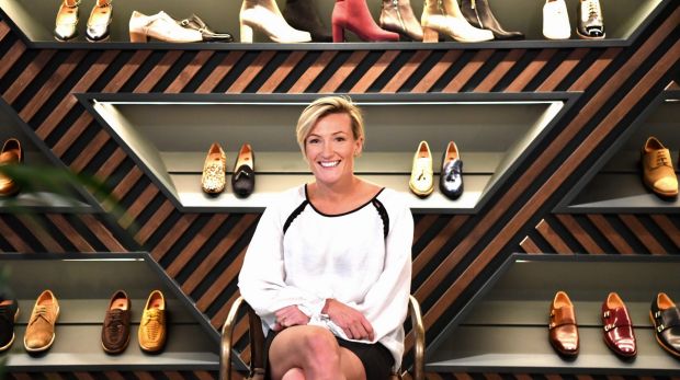 Anna Baird, the owner and designer of Bared Shoes.