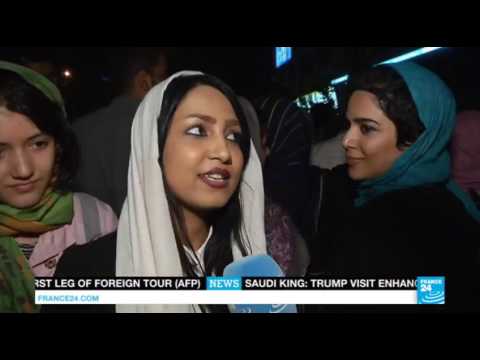 Partying in Tehran, Iran following Rouhani's reelection. Sanam Shantyaei for France24