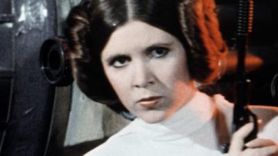 Carrie Fisher as Princess Leia in "Star Wars."