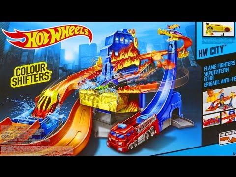 Hot Wheels Flame Fighters Track Cartoon for Kids