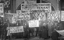 Oliver Steel strike demonstration, Pittsburgh, 1911-12