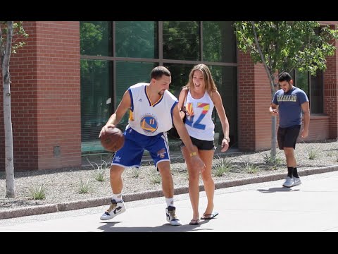 Klay Thompson Plays Basketball with Strangers!!