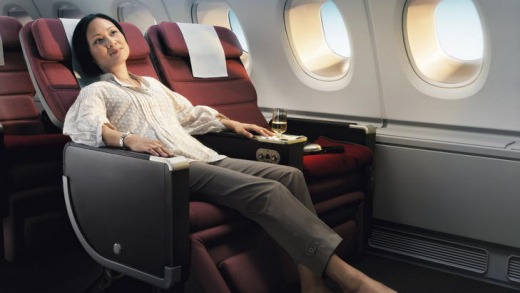 Premium economy on Qantas.