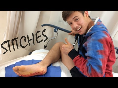 GETTING STITCHES FREAKOUT | CAMERON DALLAS