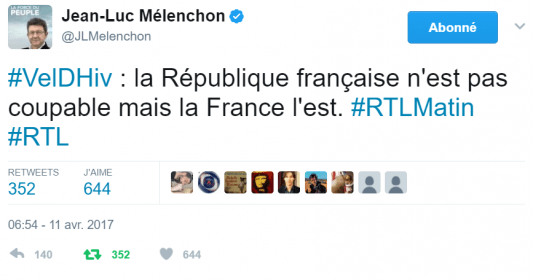 Image result for melenchon vel de hiv