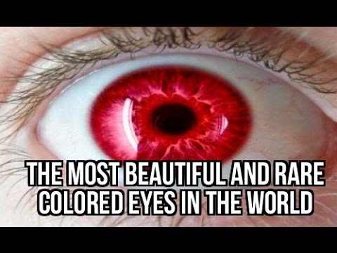 The most beautiful and rare colored eyes the world