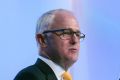 Malcolm Turnbull delivers the keynote address at the Asia Security Summit on Friday.