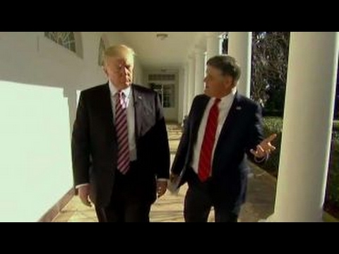 President Trump gives 'Hannity' a tour of the Oval Office