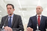 Cricket Australia CEO James Sutherland (left), with Australian Cricketers' Association CEO Alistair Nicholson. One got ...