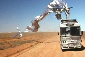 Unlikely: drag queens in the desert riding a bus called Priscilla.