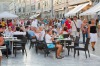 Tourists crowd the streets of Dubrovnik.